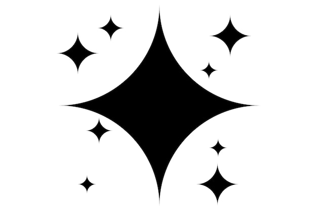Vector basisch ontwerp van stargraphic sticker