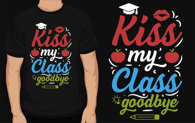 Basisschool of onderwijs typografisch t-shirtontwerp