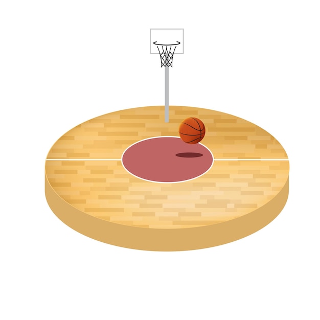 Illustrazione di vettore del campionato di pallacanestro della pallacanestro