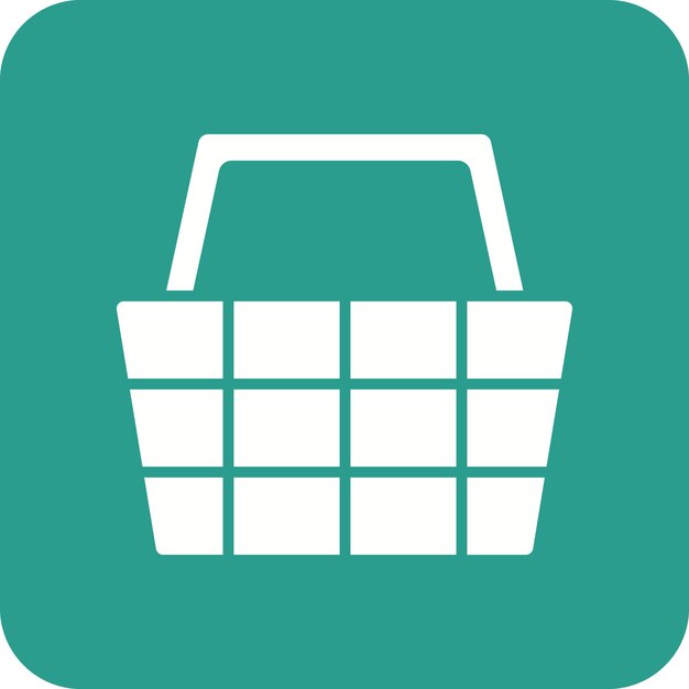 Basket icon vector image Can be used for Farming