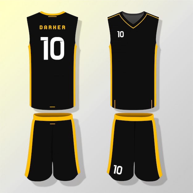 Vector basket jersey template