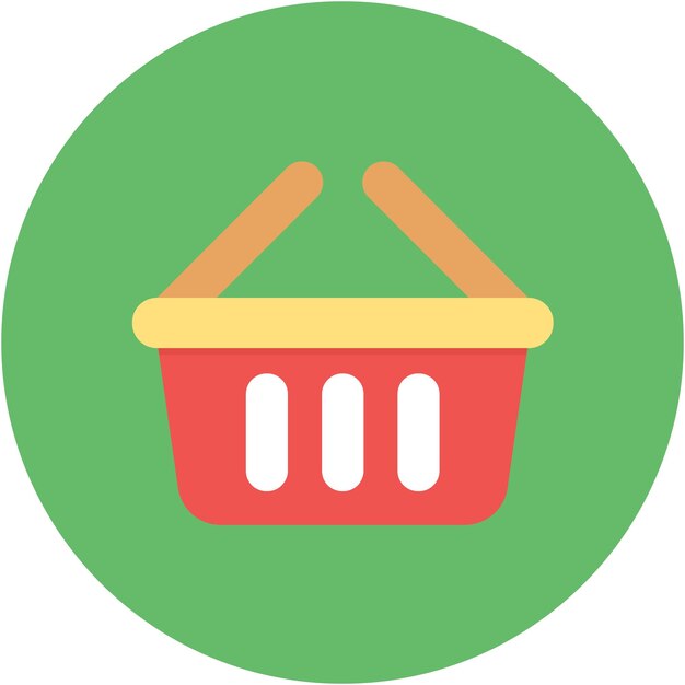 Basket Vector Illustration Style