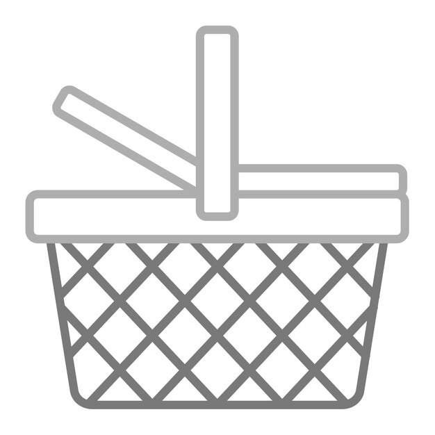 Vector a basket with a utensil in it that is made by a company