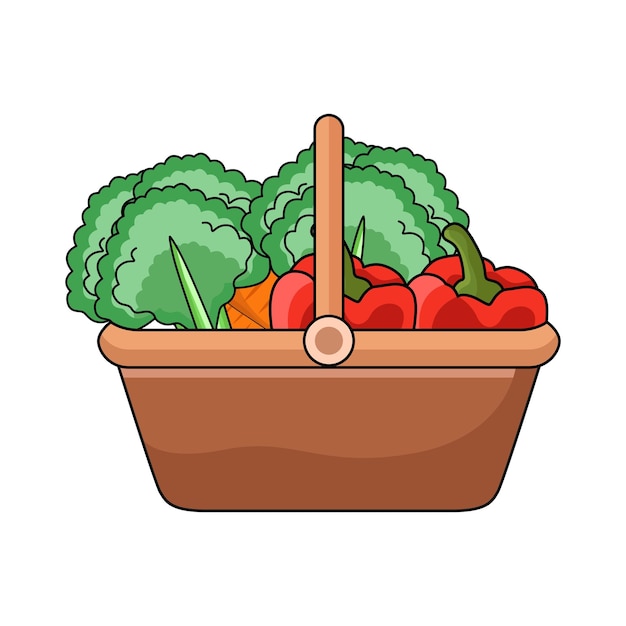 Корзина с овощами