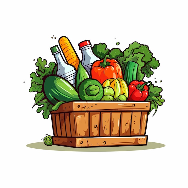 Cestino con verdure