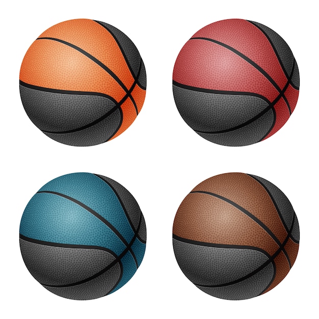 Basketbal bal set.