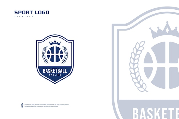 Basketbal club logo Basketbal toernooi emblemen sjabloon, Sport team badge vector design