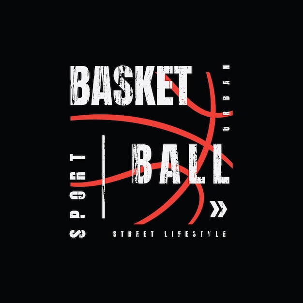 Basketbal illustratie typografie perfect voor t-shirtontwerp