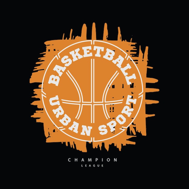 Basketbal illustratie typografie perfect voor t-shirtontwerp