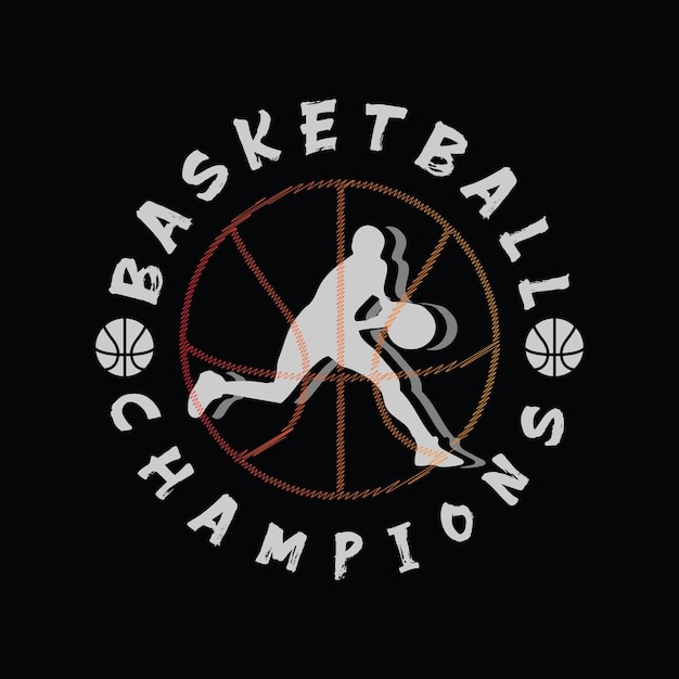 Basketbal Illustratie typografie voor t-shirt poster logo sticker of kleding koopwaar