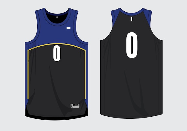 basketbal jersey sjabloon geïsoleerde vector kleding