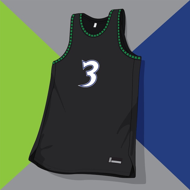 basketbal jersey sjabloon geïsoleerde vector kleding