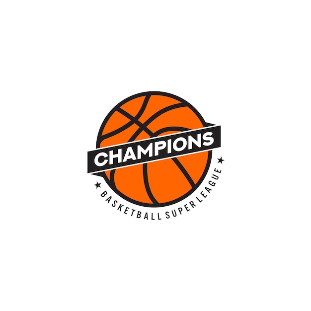 basketbal kampioenschap. logo en tees ontwerp print.