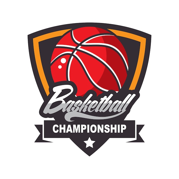 Basketbal logo Amerikaans logo