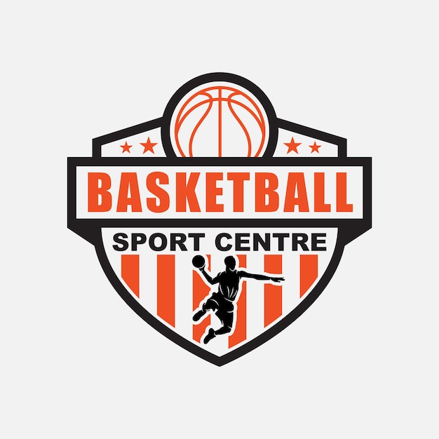 Basketbal logo ontwerp vector sjabloon