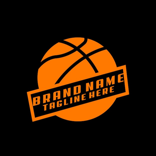 basketbal logo ontwerp vector