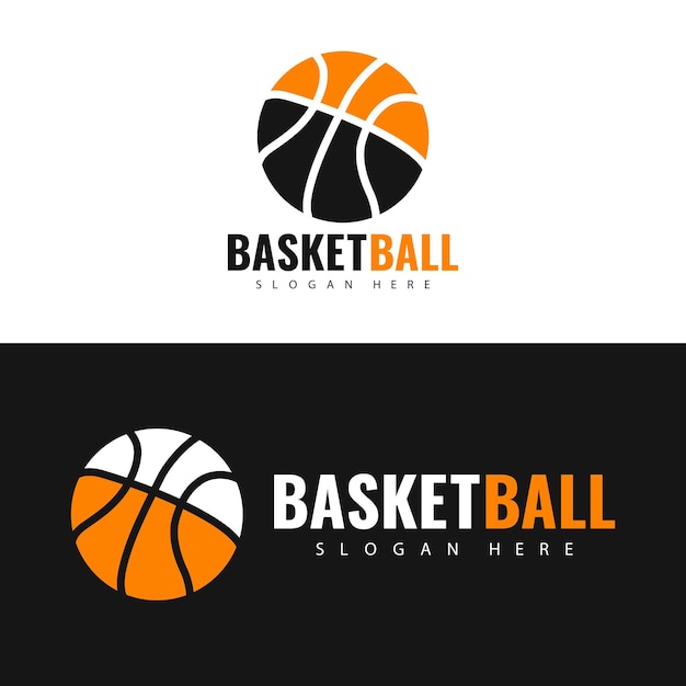 Basketbal logo ontwerp