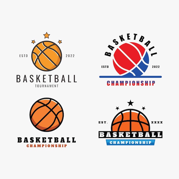 Basketbal Logo sjabloon vectorillustratie