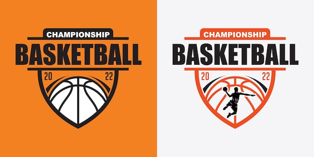 Basketbal logo vector ontwerpsjabloon