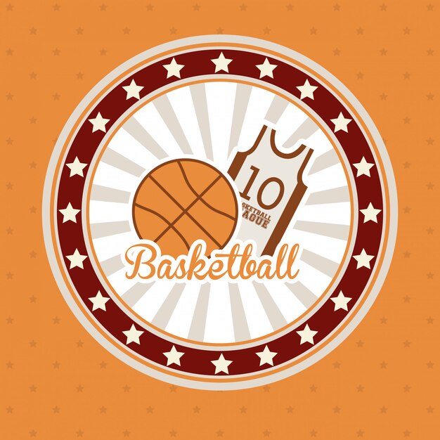 Vector basketbal ontwerp