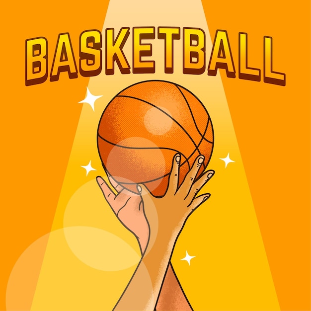 Basketbal Poster Illustratie