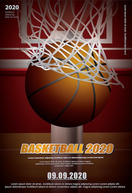 Basketbal Poster reclame
