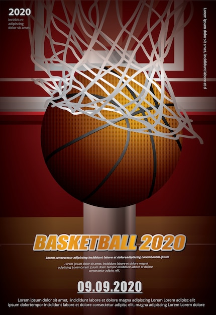 Basketbal poster reclame