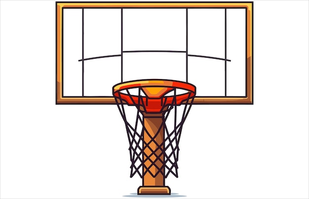 Basketbal Rim vectorillustratie Vector silhouet van basketbal Rim