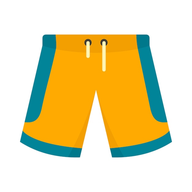 Basketbal shorts pictogram vlakke afbeelding van basketbal shorts vector pictogram voor webdesign