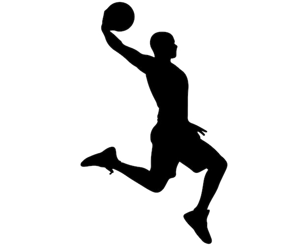 Basketbal silhouet