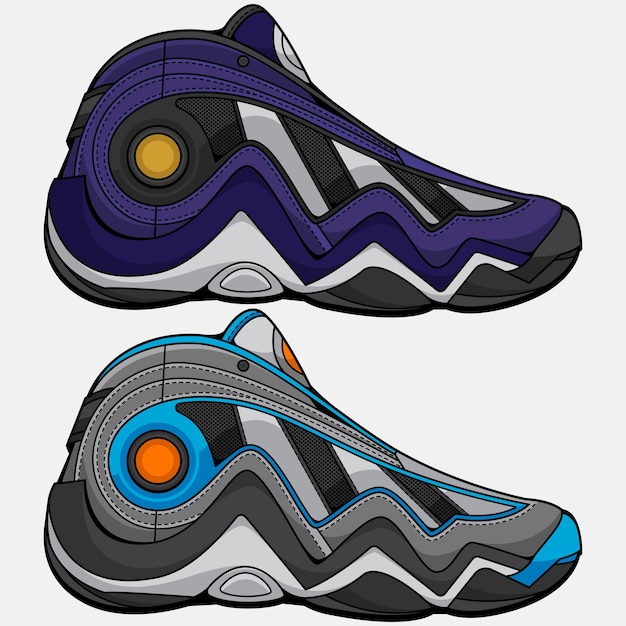 basketbal sportschoenen illustratie