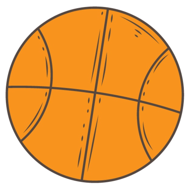 Basketbal sticker illustratie