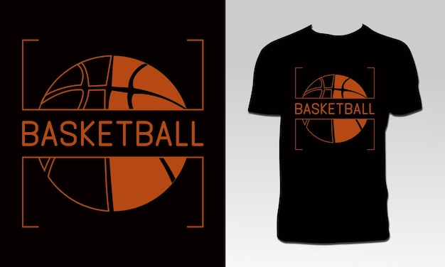 Basketbal T-shirtontwerp