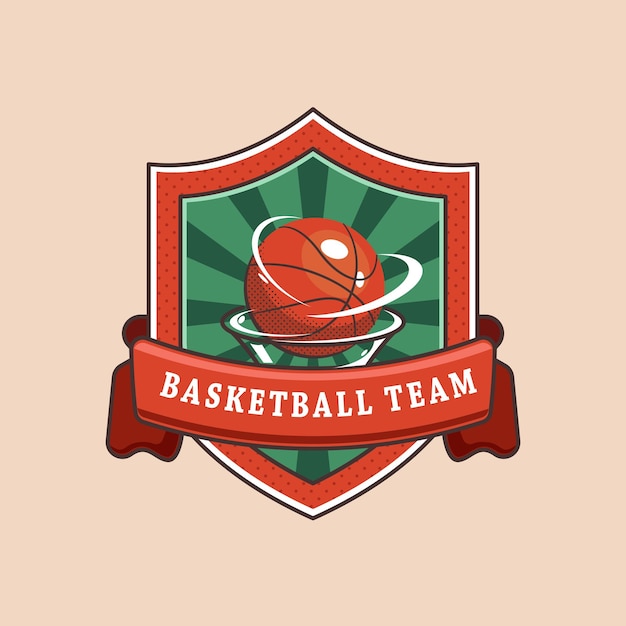 Basketbal team logo vector