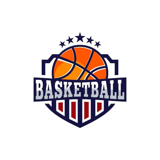 Basketbal vector logo afbeelding