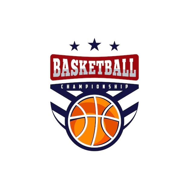 Basketbal vector logo afbeelding