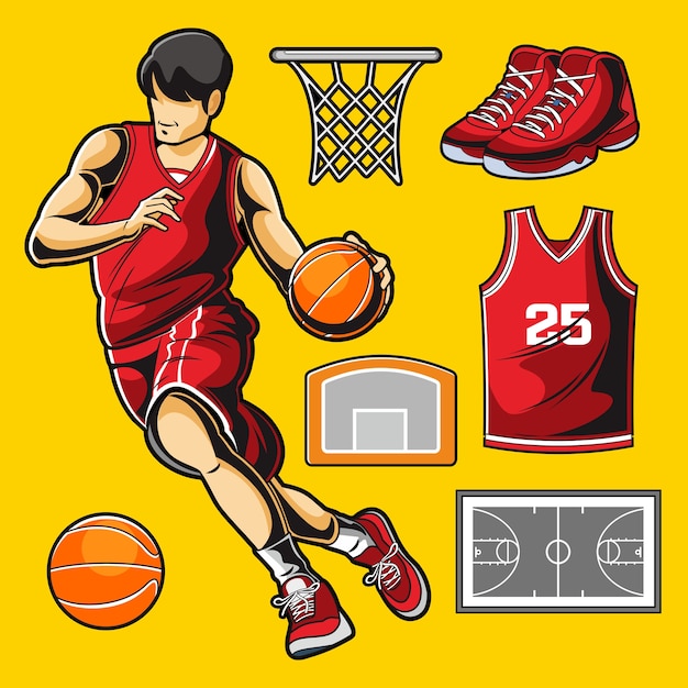 Basketbal vector pack