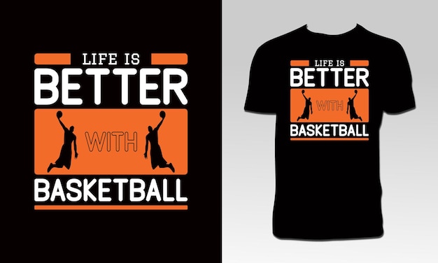 basketbal vector t-shirt ontwerp