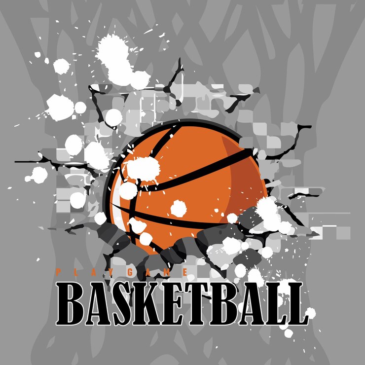 Vector basketball abstract vector design