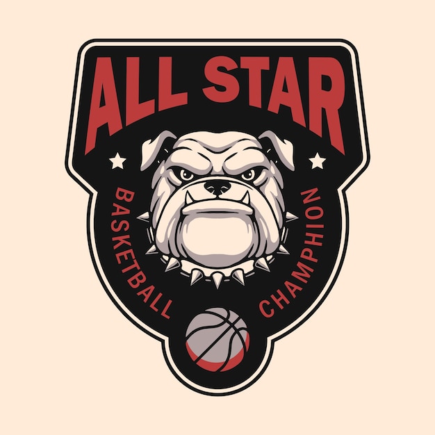 Vector basketball animal sports design