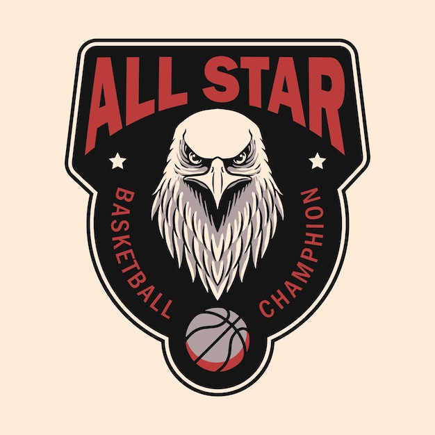 Vector basketball animal sports design