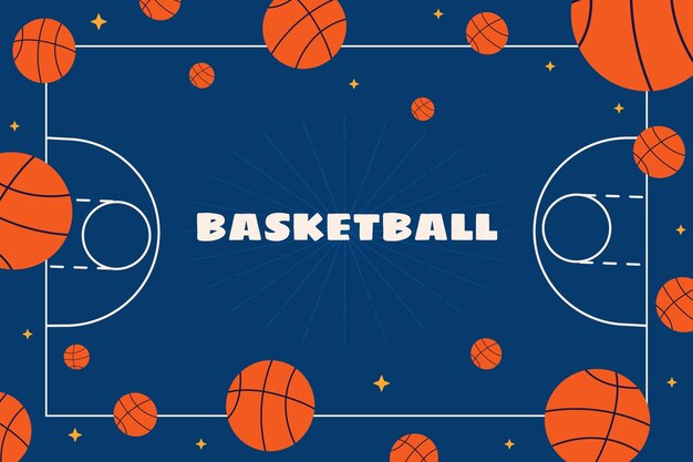 Vector basketball background design