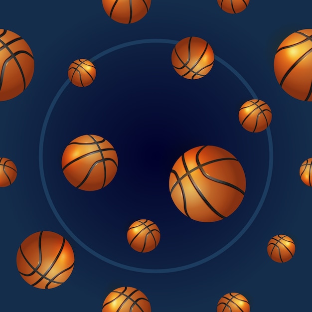 Vector basketball background design