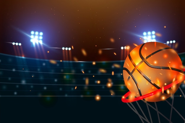 Vector basketball background design