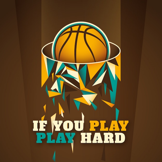 Vector basketball background