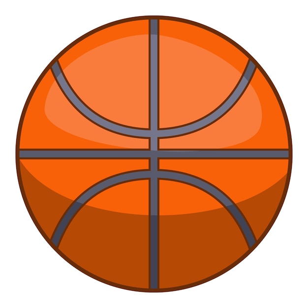 Vector basketball ball icon cartoon illustration of basketball ball vector icon for web design