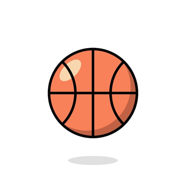 Vector basketball ball icon vector illustration