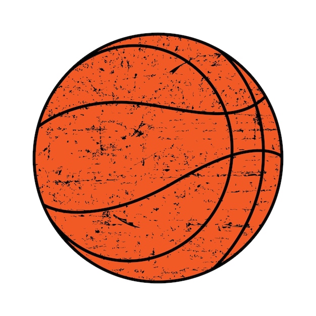 Vector basketball ball vector illustration