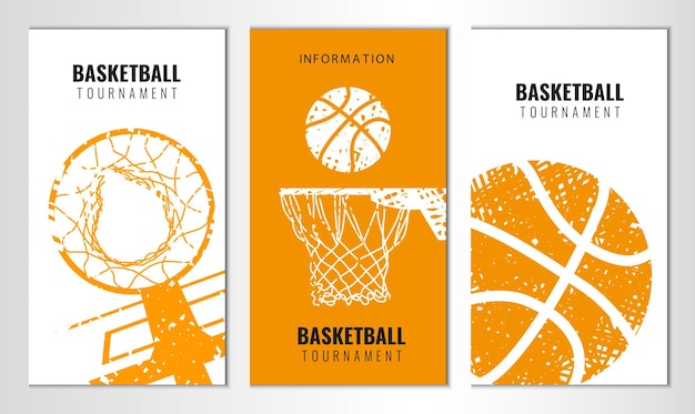 Vector basketball banner