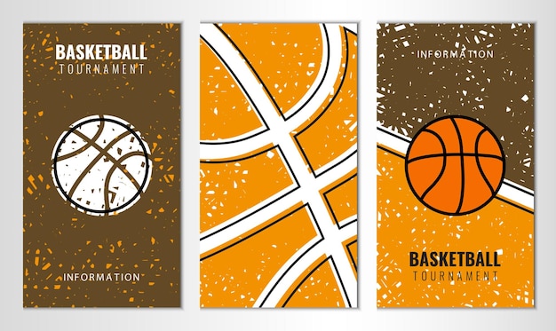 Vector basketball banner